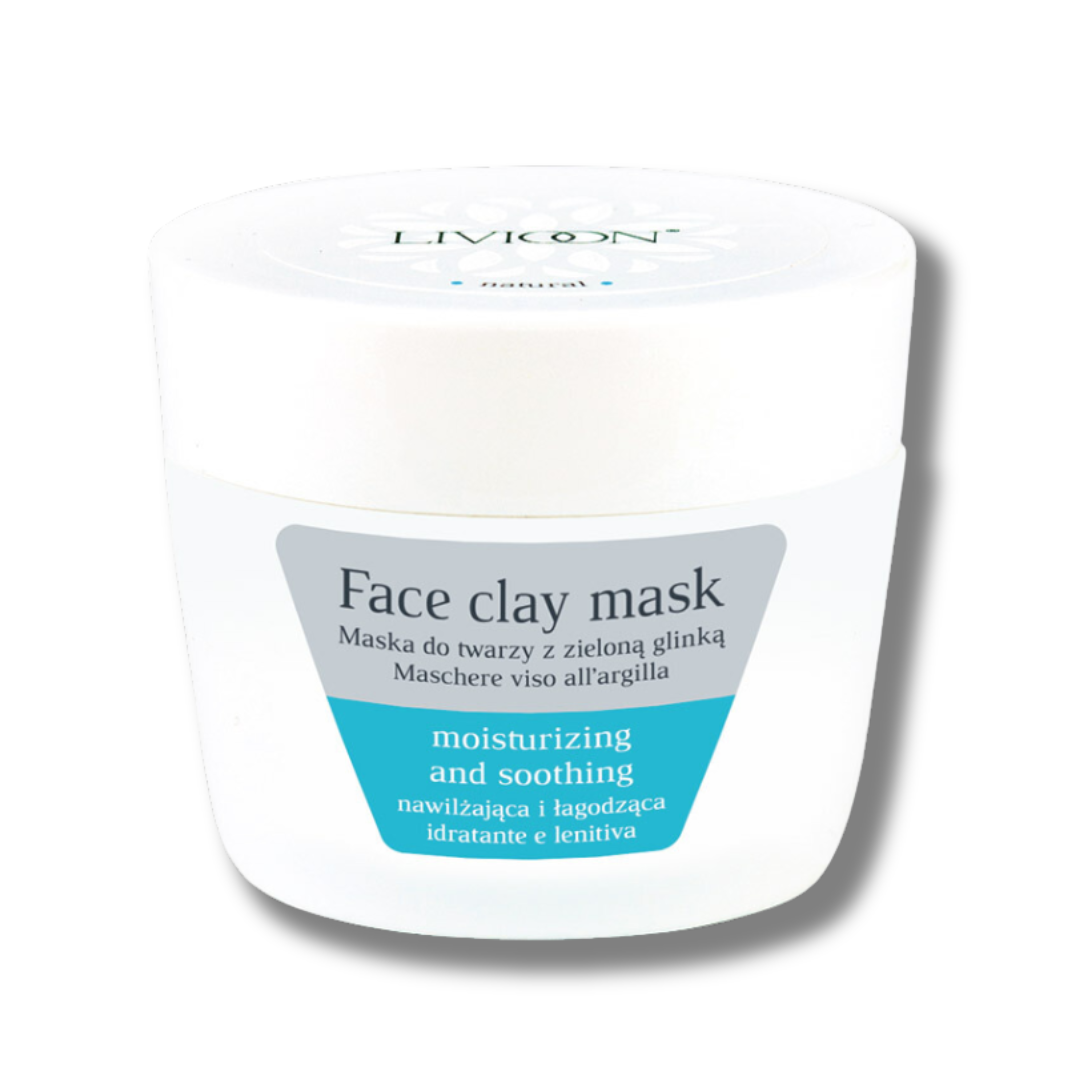 2Χ Φυσική Μάσκα με Πράσινη Άργιλο – Natural Face Clay Mask 50ml